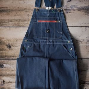 LC King Indigo Denim High Back Overalls 30x32